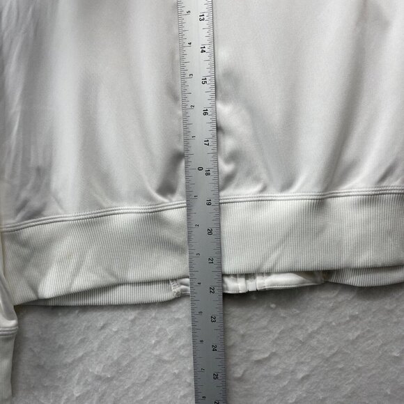 Cutter & Buck Annika Sweatshirt Women's M White Full Zip Mock Neck DryTec 50UPF+ - Picture 5 of 12